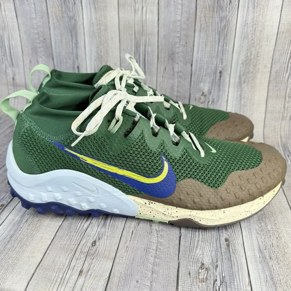 Nike Wildhorse 7 Trail Running Shoes Men’s Sz 14 Green Blue Sneakers CZ1856-303